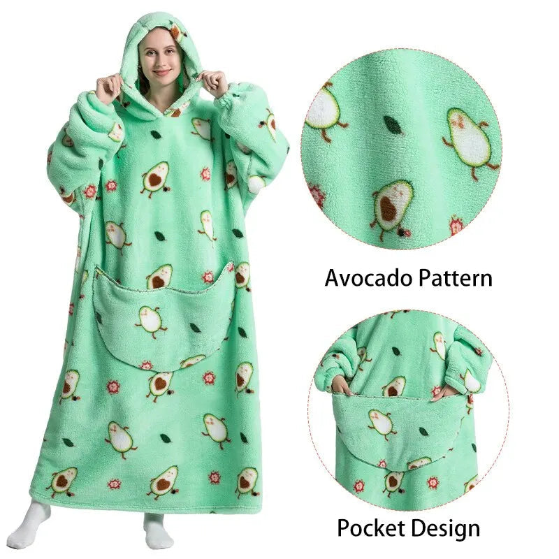 Long Oversized Blanket Hoodie